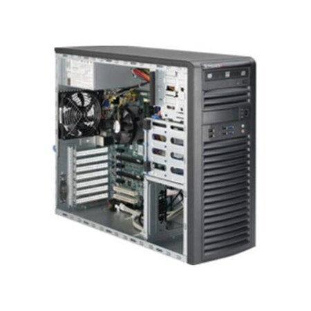 Supermicro SuperWorkstation LGA1150 500W Mid-Tower Workstation BareboneSyst (Blk) SYS-5038A-IL